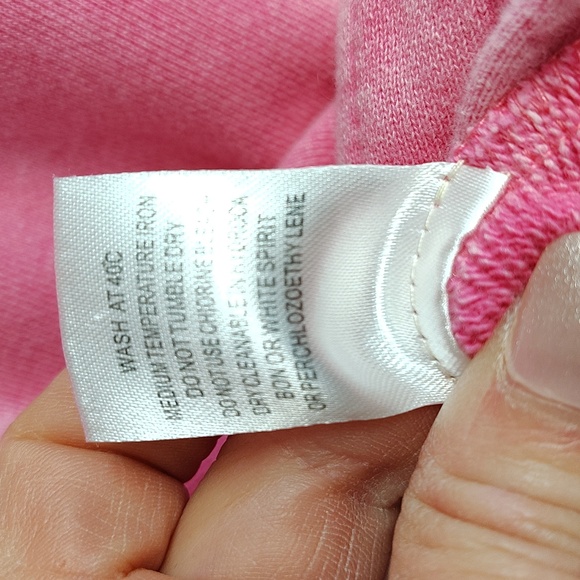 Urban Daizy Pullover Size Oversized Small Pink Mineral Wash Snap Long Sleeve - Picture 5 of 6